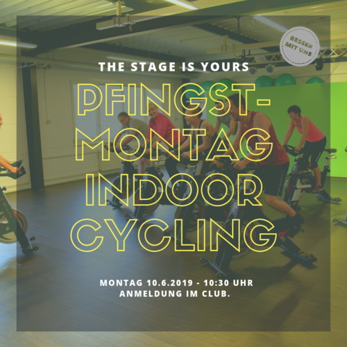 Indoor cycling am Pfingstmontag