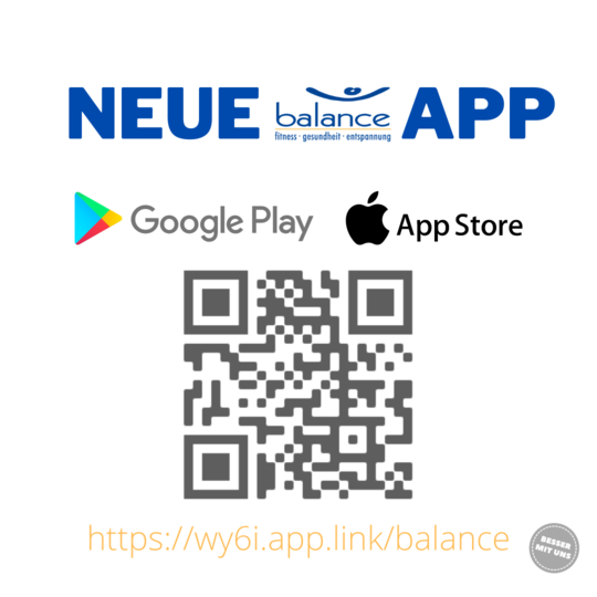 Jetzt fertig zum Download: neue balance App! 